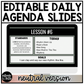 Neutral Daily Agenda Slides Google Slides Elementary Music Lesson Plan Template