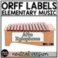 Neutral Orff Instrument Labels Elementary Music Classroom Decor Music Posters