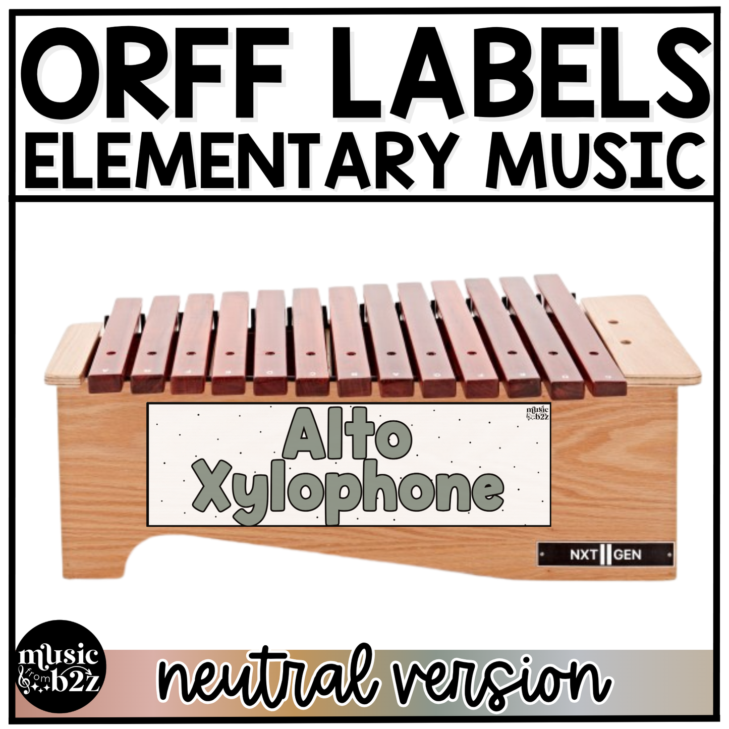 Neutral Orff Instrument Labels Elementary Music Classroom Decor Music Posters