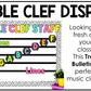 Bright Composition Treble Clef Bulletin Board Music Classroom Decor Lines & Spaces