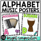 Bright Composition Notebook Music Alphabet Posters Music Classroom Decor