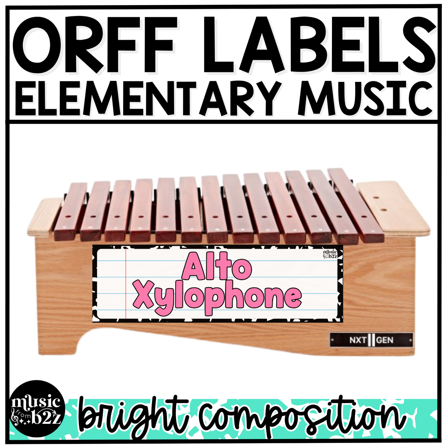 Bright Composition Orff Instrument Labels Elementary Music Classroom Decor Music Posters