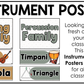 Neutral Instrument Families of the Orchestra Posters Elementary Music Classroom Decor