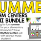 Summer Music Centers BUNDLE Rhythm Worksheets Summer Music Games