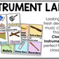 Pastel Classroom Instrument Labels Elementary Music Classroom Decor Organization