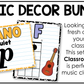Bright Composition Music Classroom Decor BUNDLE Music Posters Bulletin Board