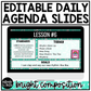 Bright Composition Daily Agenda Slides Google Slides Elementary Music Lesson Plan Template