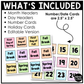 Pastel Composition Notebook Calendar Editable Elementary Music Classroom Decor