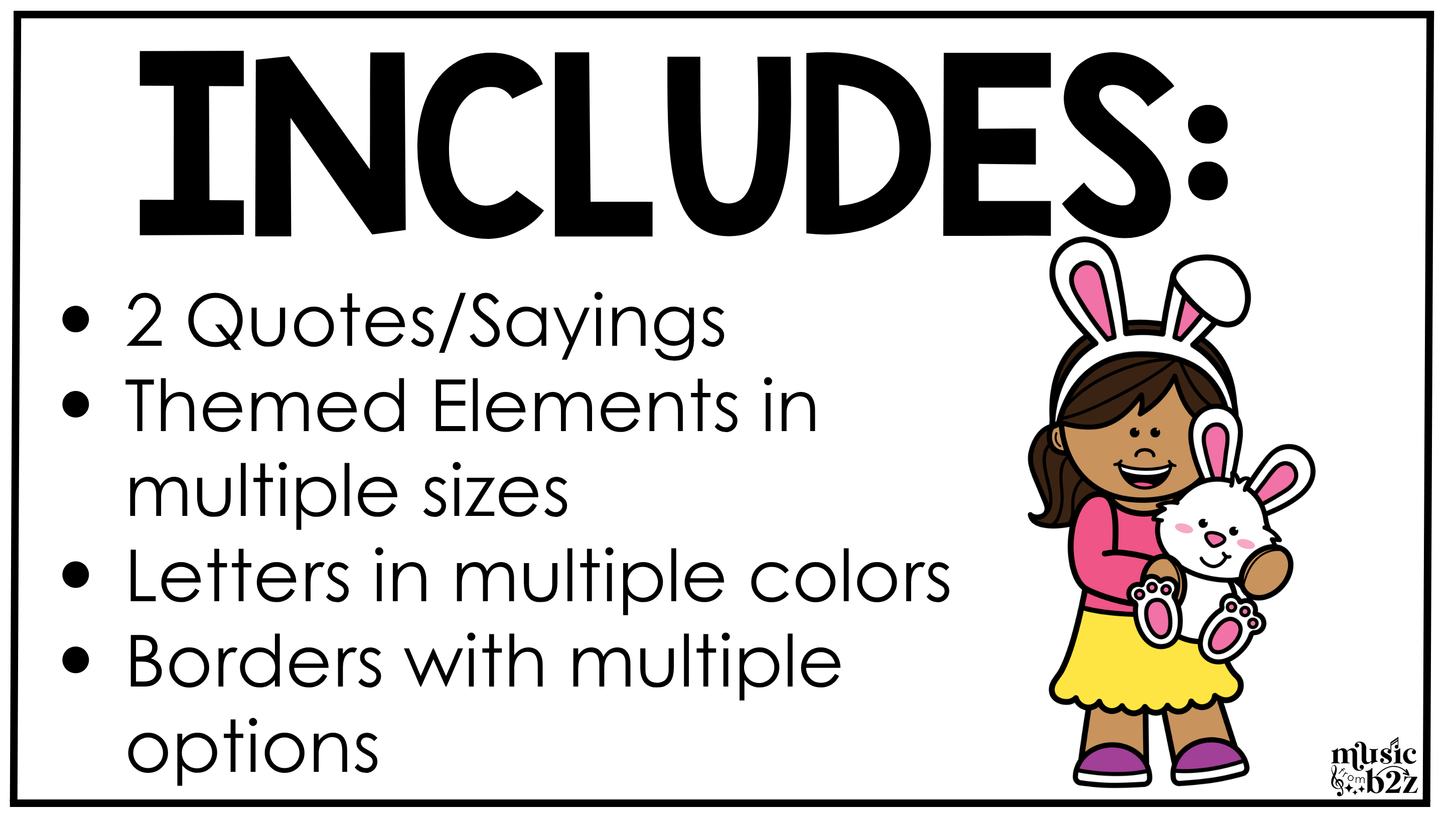 Easter Music Bulletin Board Spring Music Posters Elementary Music Decor