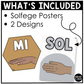 Neutral Solfege Hand Signs Posters Curwen Elementary Music Classroom Decor