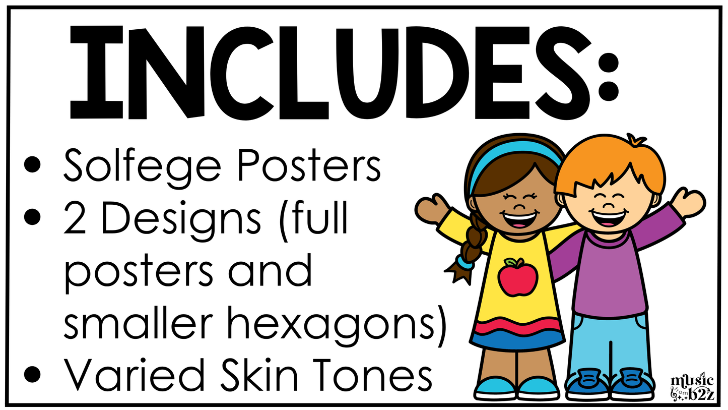 Neutral Solfege Hand Signs Posters Curwen Elementary Music Classroom Decor
