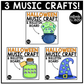 Halloween Music Craft BUNDLE Halloween Music Bulletin Board Rhythm Treble Clef