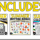 Summer Music Centers BUNDLE Rhythm Worksheets Summer Music Games