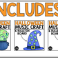 Halloween Music Craft BUNDLE Halloween Music Bulletin Board Rhythm Treble Clef