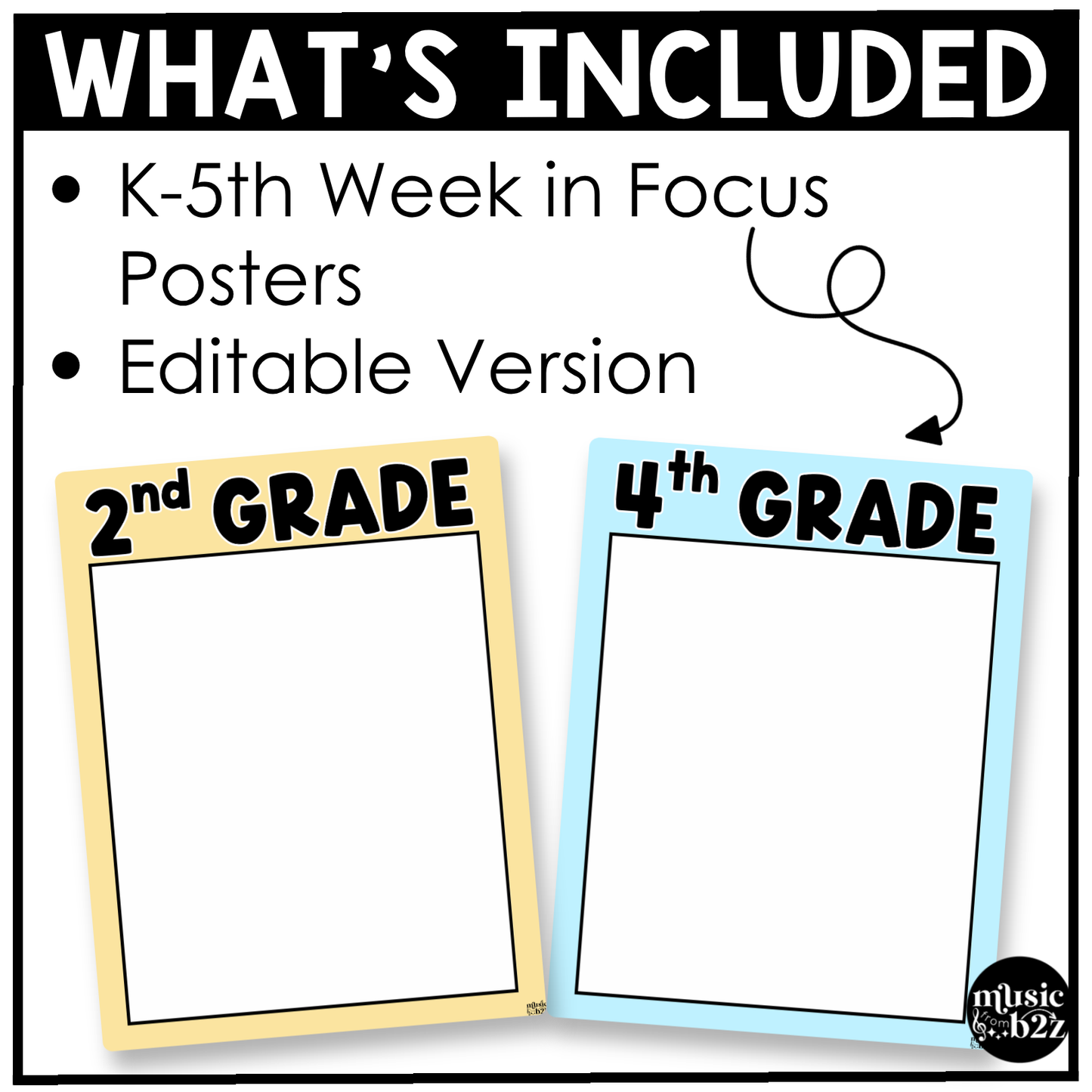 Pastel Week in Focus Wall I Can Posters Elementary Music Classroom Decor