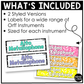 Bright Composition Orff Instrument Labels Elementary Music Classroom Decor Music Posters