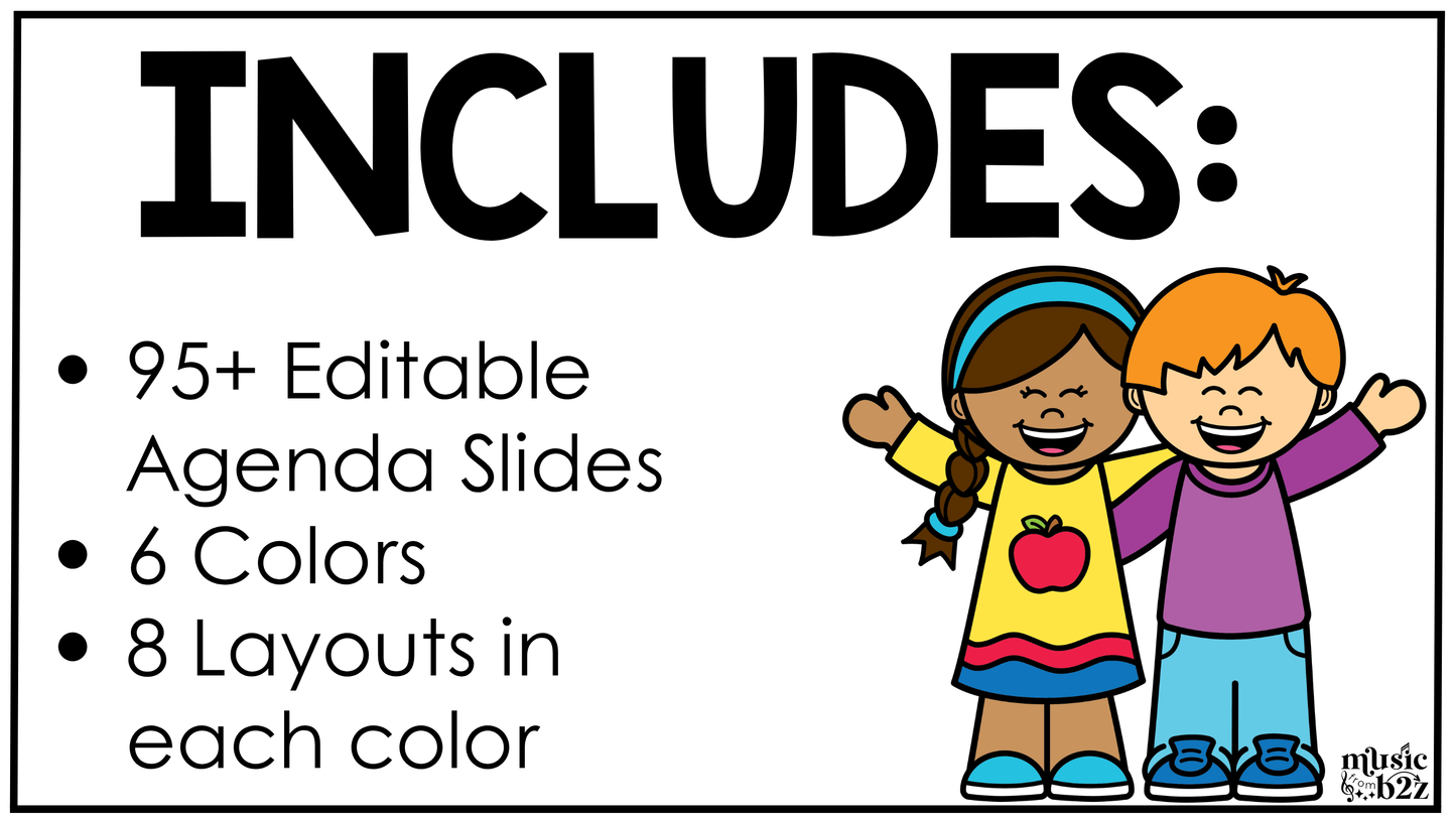 Pastel Daily Agenda Slides Google Slides Elementary Music Lesson Plan Template