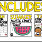 Summer Music Centers BUNDLE Summer Rhythm Worksheets Music Games Sub Plans