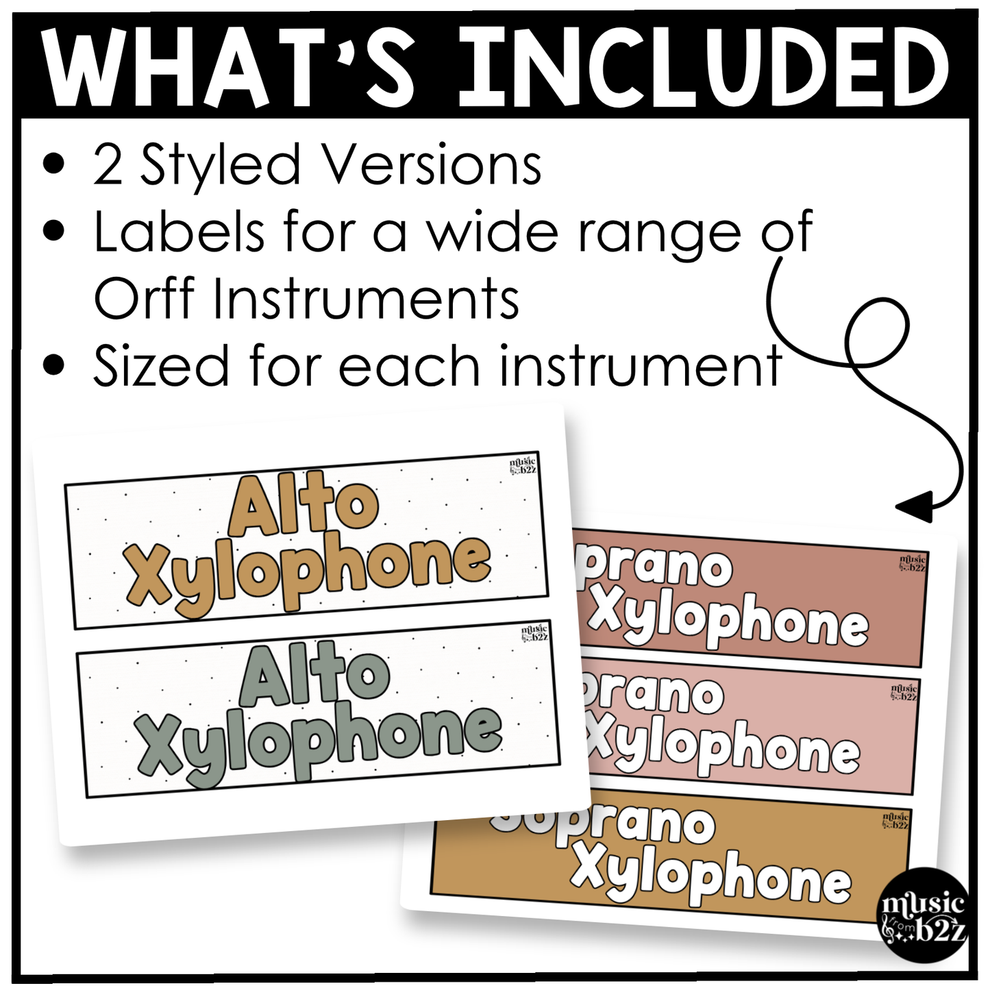 Neutral Orff Instrument Labels Elementary Music Classroom Decor Music Posters