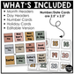 Neutral Calendar Kit Editable Elementary Music Classroom Decor Calendar Pieces
