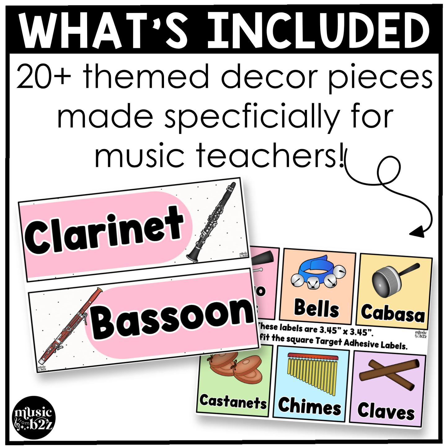 Pastel Music Classroom Decor BUNDLE Music Posters Bulletin Board