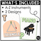 Pastel Music Alphabet Posters Music Classroom Decor Instrument Music Posters