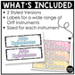 Pastel Composition Orff Instrument Labels Elementary Music Classroom Decor Music Posters