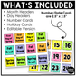 Bright Composition Notebook Calendar Editable Elementary Music Classroom Decor