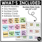Pastel Calendar Kit Editable Elementary Music Classroom Decor Calendar Pieces