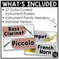 Neutral Instrument Families of the Orchestra Posters Elementary Music Classroom Decor