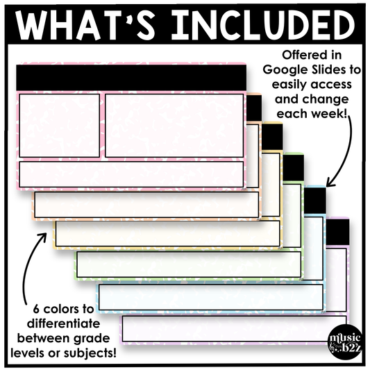 Pastel Composition Daily Agenda Slides Google Slides Elementary Music Lesson Plan Template