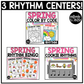 Spring Music Centers BUNDLE Rhythm Worksheets Spring Music Games