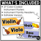 Bright Instrument Families of the Orchestra Posters Elementary Music Classroom Decor