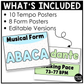 Pastel Music Tempo & Form Posters Elementary Music Classroom Decor Editable