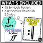 Bright Composition Music Symbols & Dynamics Posters Elementary Music Classroom Decor