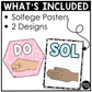 Pastel Composition Solfege Hand Signs Posters Curwen Elementary Music Classroom Decor