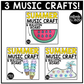 Summer Music Craft BUNDLE Summer Music Bulletin Board Music Sub Plan