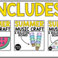 Summer Music Craft BUNDLE Summer Music Bulletin Board Music Sub Plan