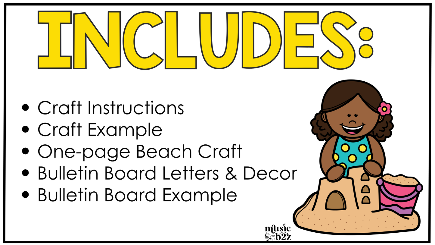 Summer Music Craft Music Bulletin Board Summer Music Sub Plans Dynamics