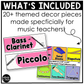 Bright Music Classroom Decor BUNDLE Music Posters Bulletin Board
