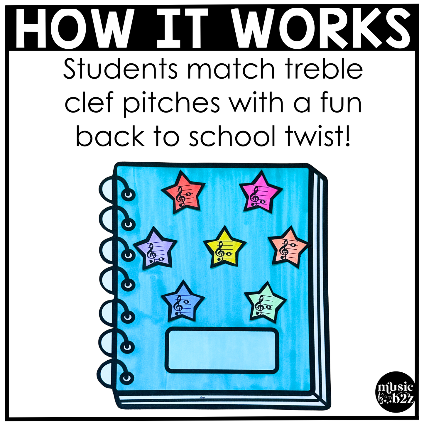 Back to School Music Craft Music Bulletin Board Elementary Music Treble Clef