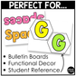 Bright Treble Clef Bulletin Board Music Classroom Decor Lines & Spaces