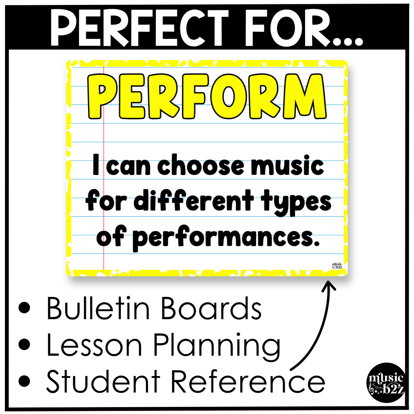 Bright Composition National Music Standards Posters Elementary Music Classroom Decor