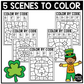 St. Patricks Day Music Coloring Pages Color by Note Music Worksheets Treble Clef