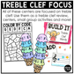 Summer Music Centers BUNDLE Summer Treble Clef Worksheets Music Games Sub Plans