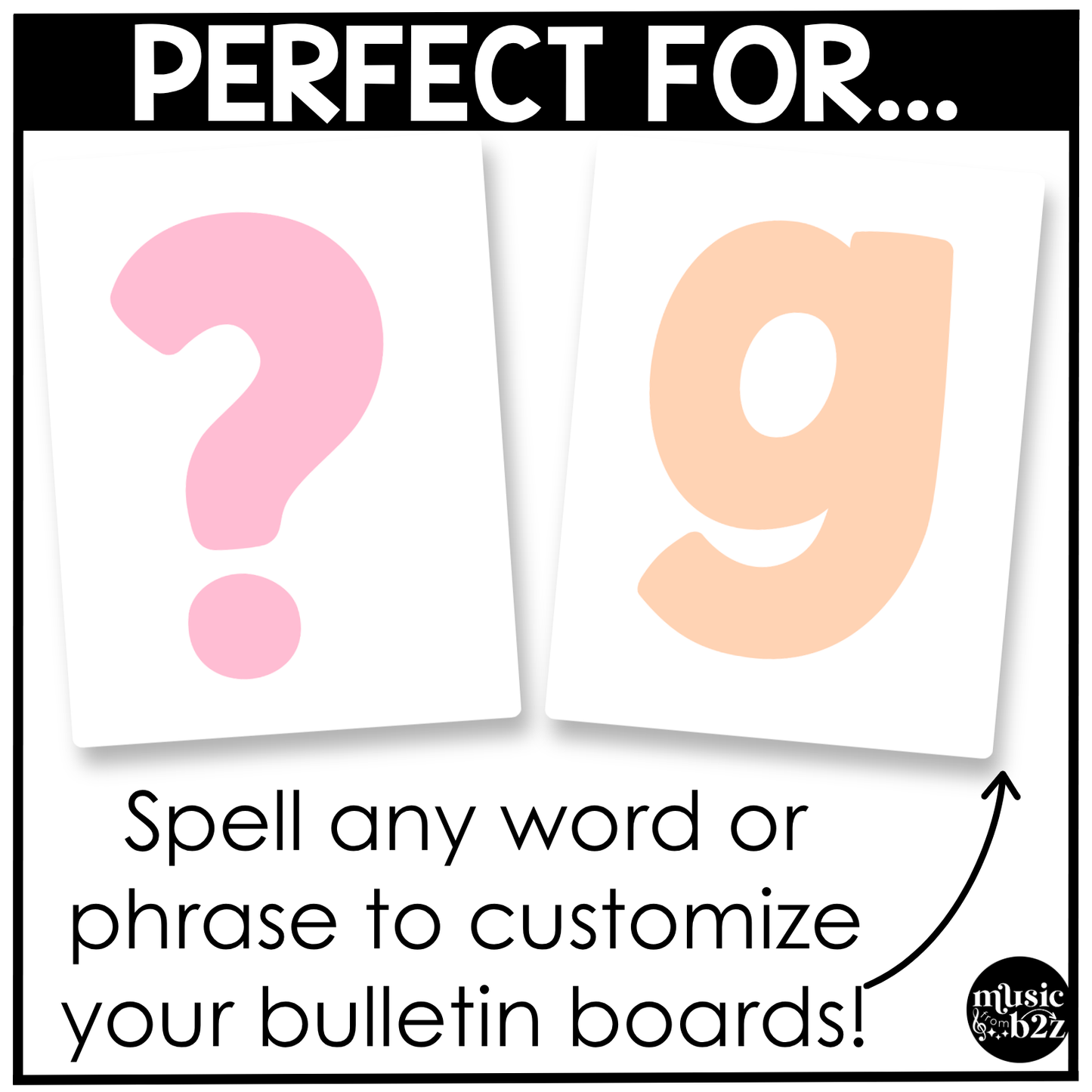 Pastel Bulletin Board Letters Numbers Symbols Elementary Music Classroom Decor