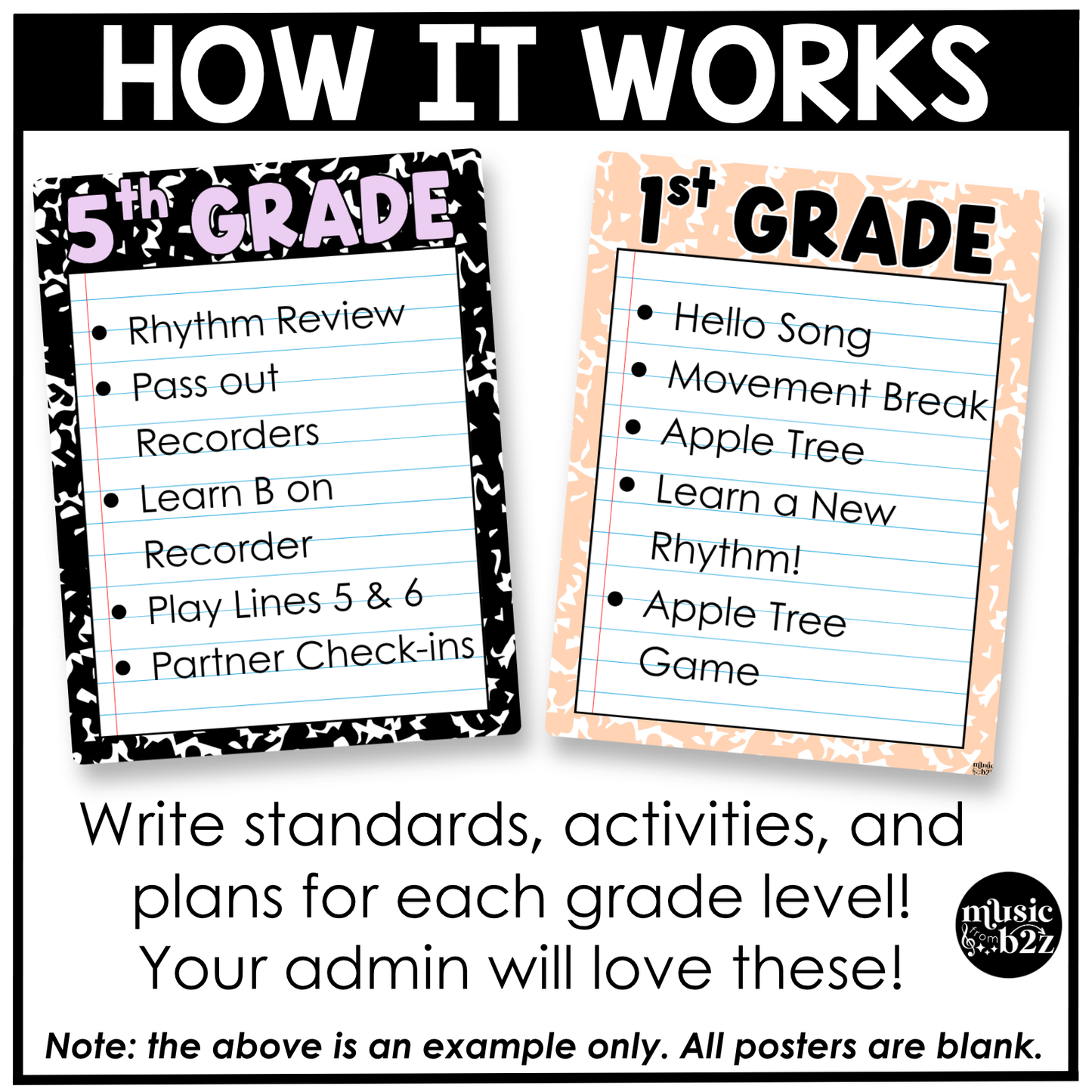 Pastel Composition Week in Focus Wall I Can Posters Elementary Music Classroom Decor