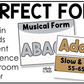 Neutral Music Tempo & Form Posters Elementary Music Classroom Decor Editable