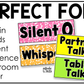 Bright Composition Voice Level Volume Chart Posters Elementary Music Classroom Decor