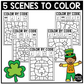 St. Patrick's Day Music Coloring Pages Rhythm Worksheets Music Color by Note